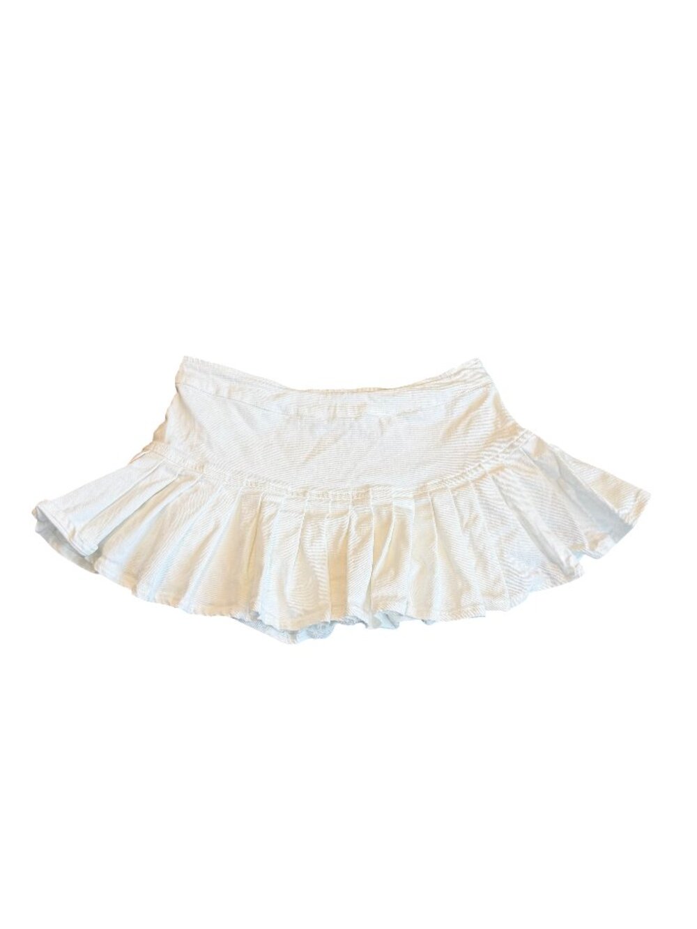 Tic Toc White Pleated Mini Skirt Fit n Flare Collegiate Preppy Size Small Womens